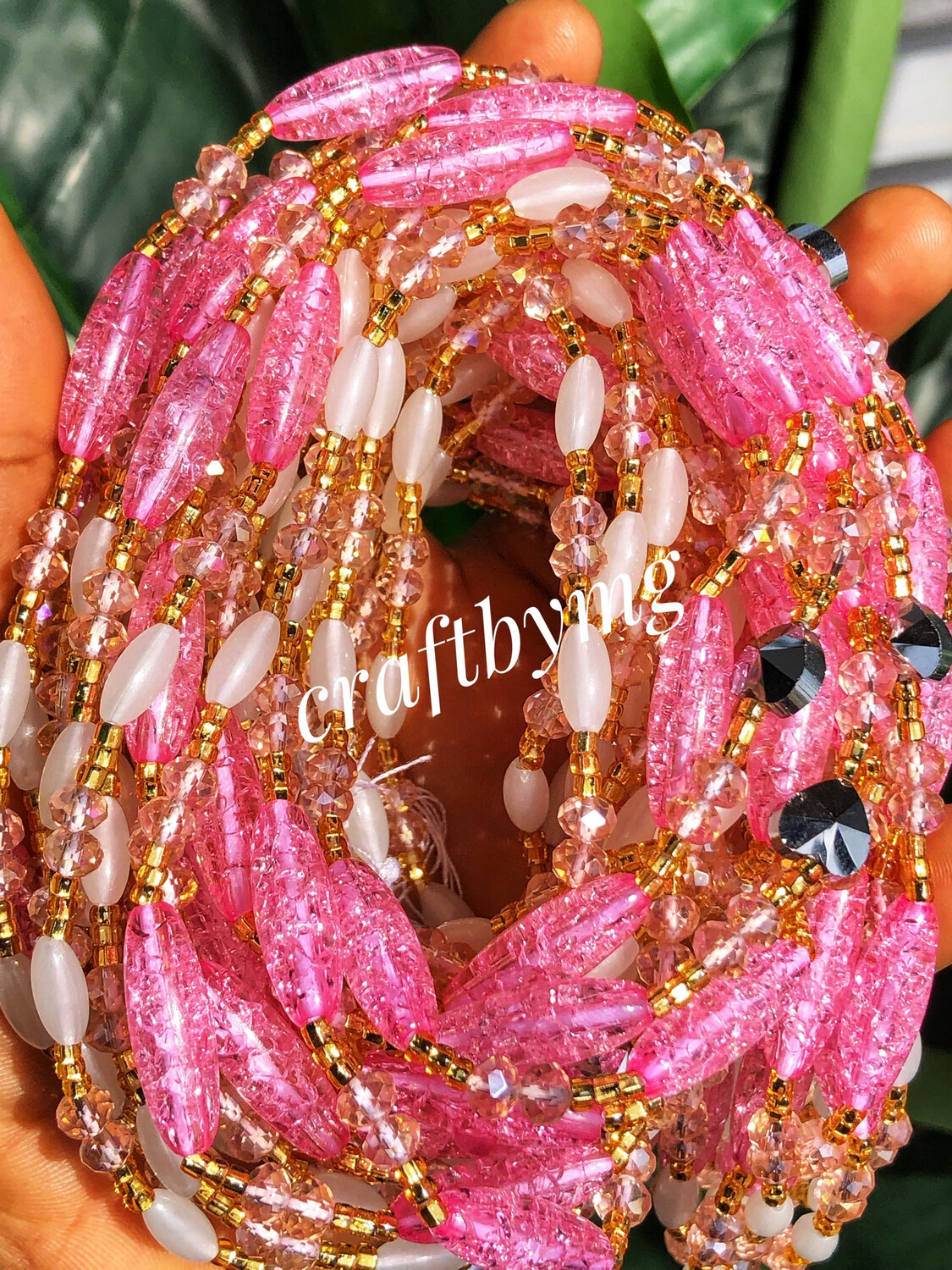 ZARA Waistbeads -Pink- (Glow In The Dark)