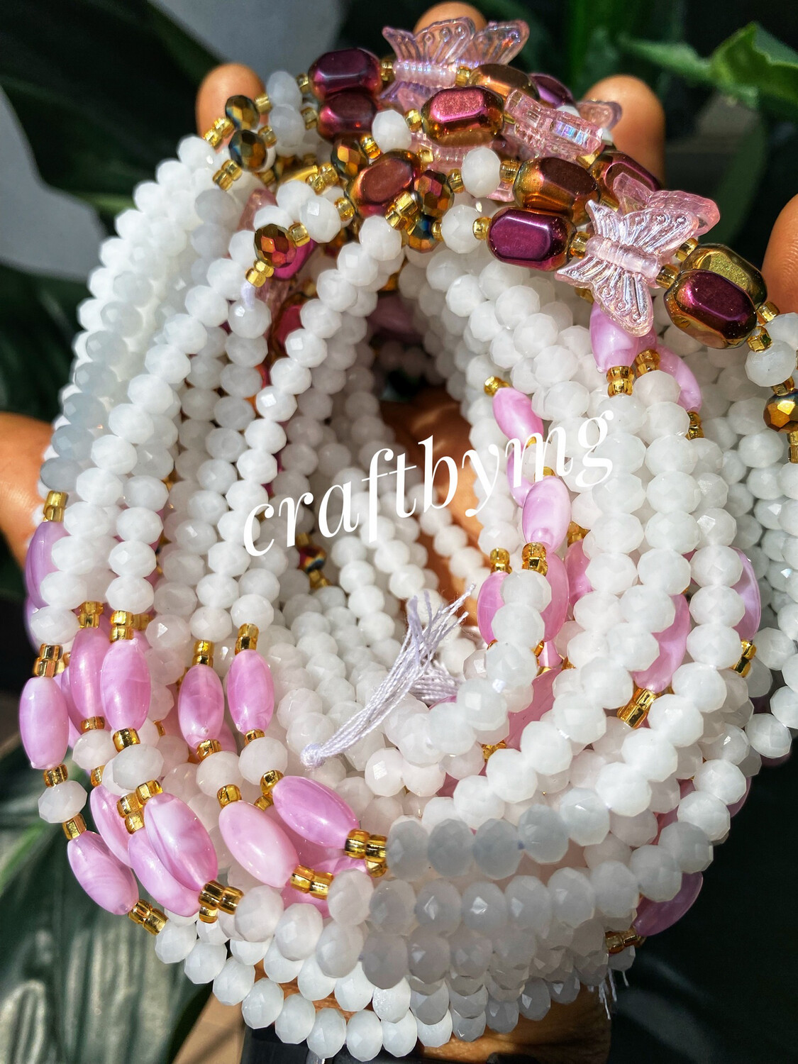 NINA Waistbeads - white-