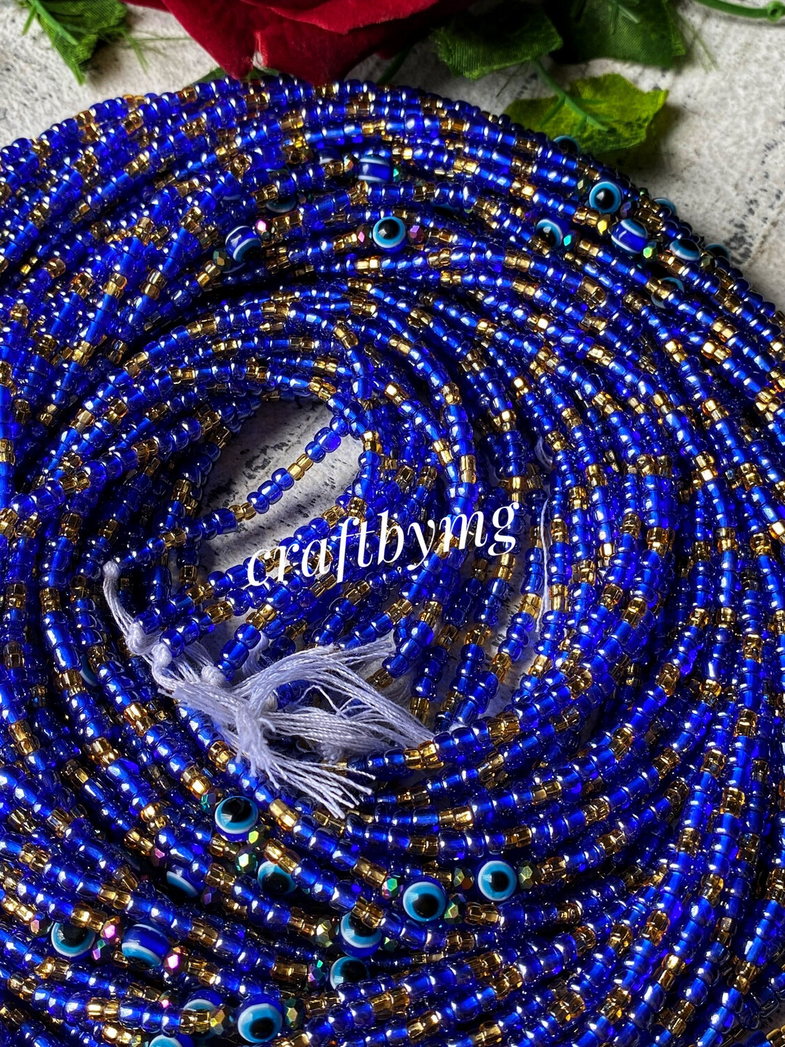 ANGELA Waistbeads -Blue-