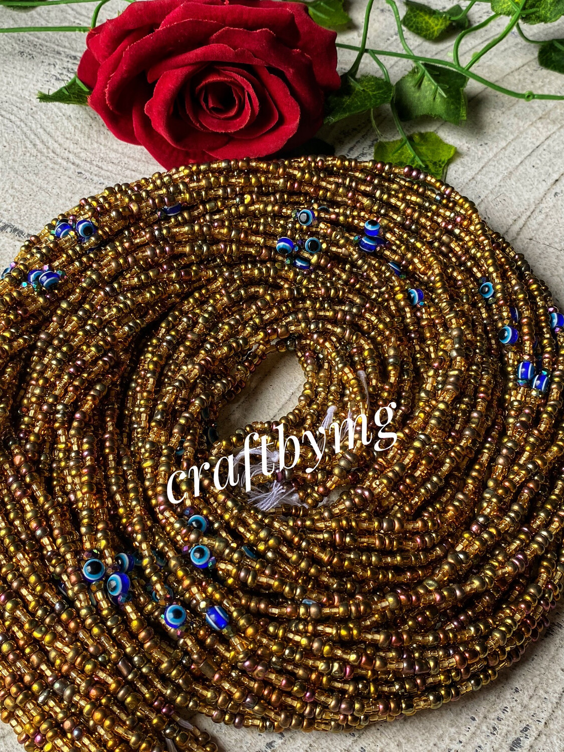 ANGELA Waistbeads -Iridescent Gold-