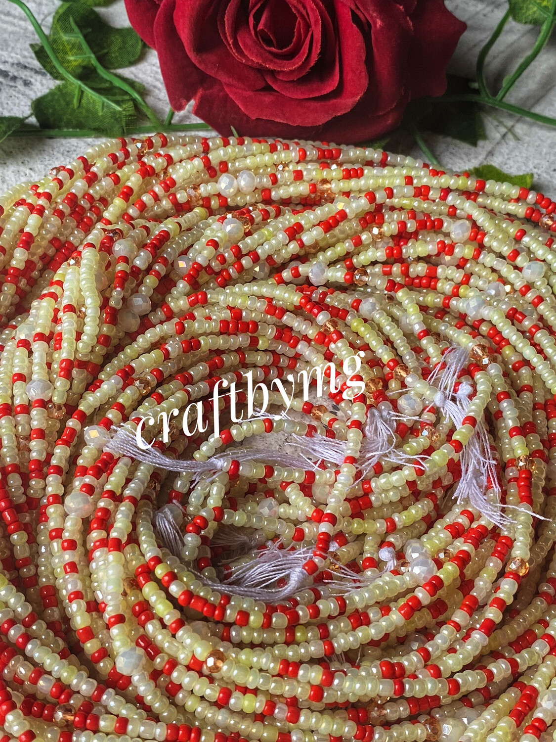 DUPE Waistbeads -Red-