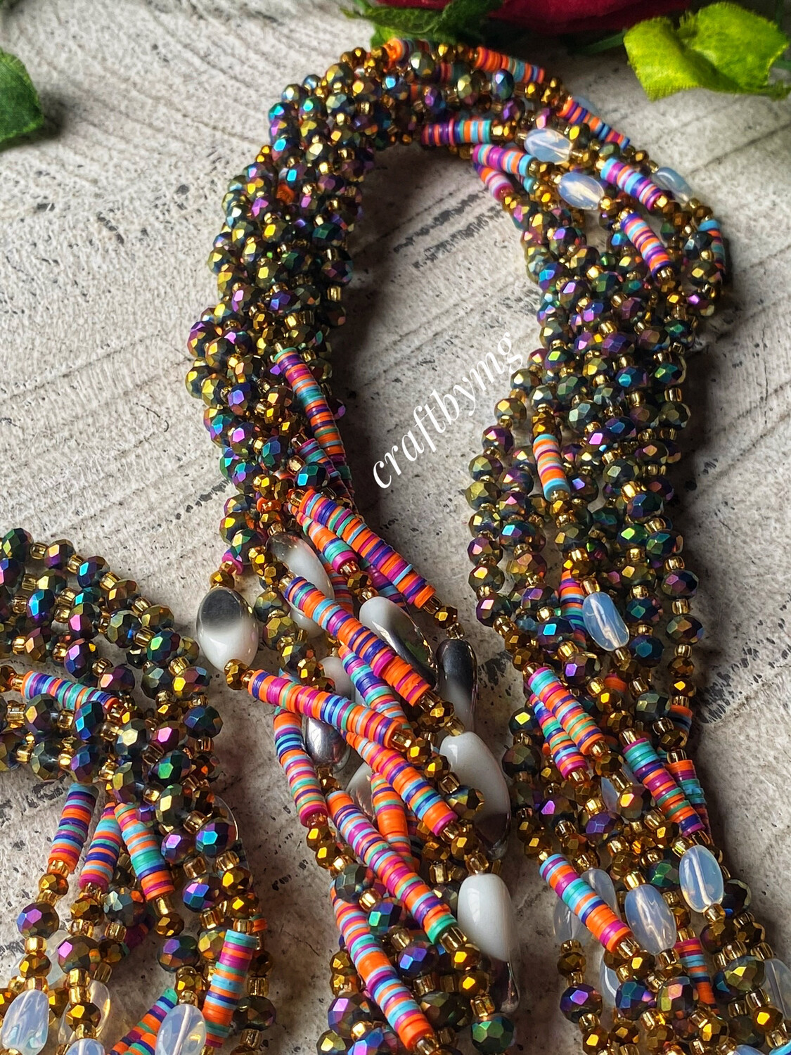 RUTH Waistbeads -Iridescent-