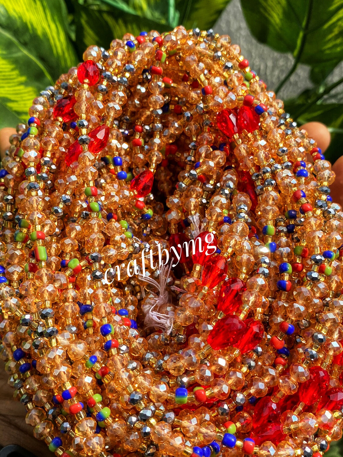 KATIE Waistbeads -Red-