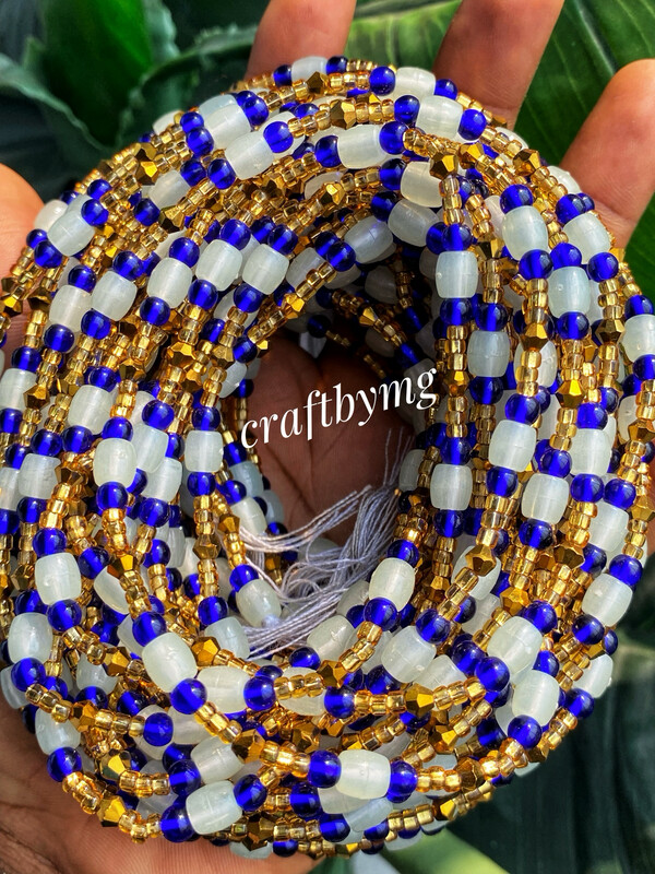 JOKE Waistbeads -Blue - (Glow In The Dark)