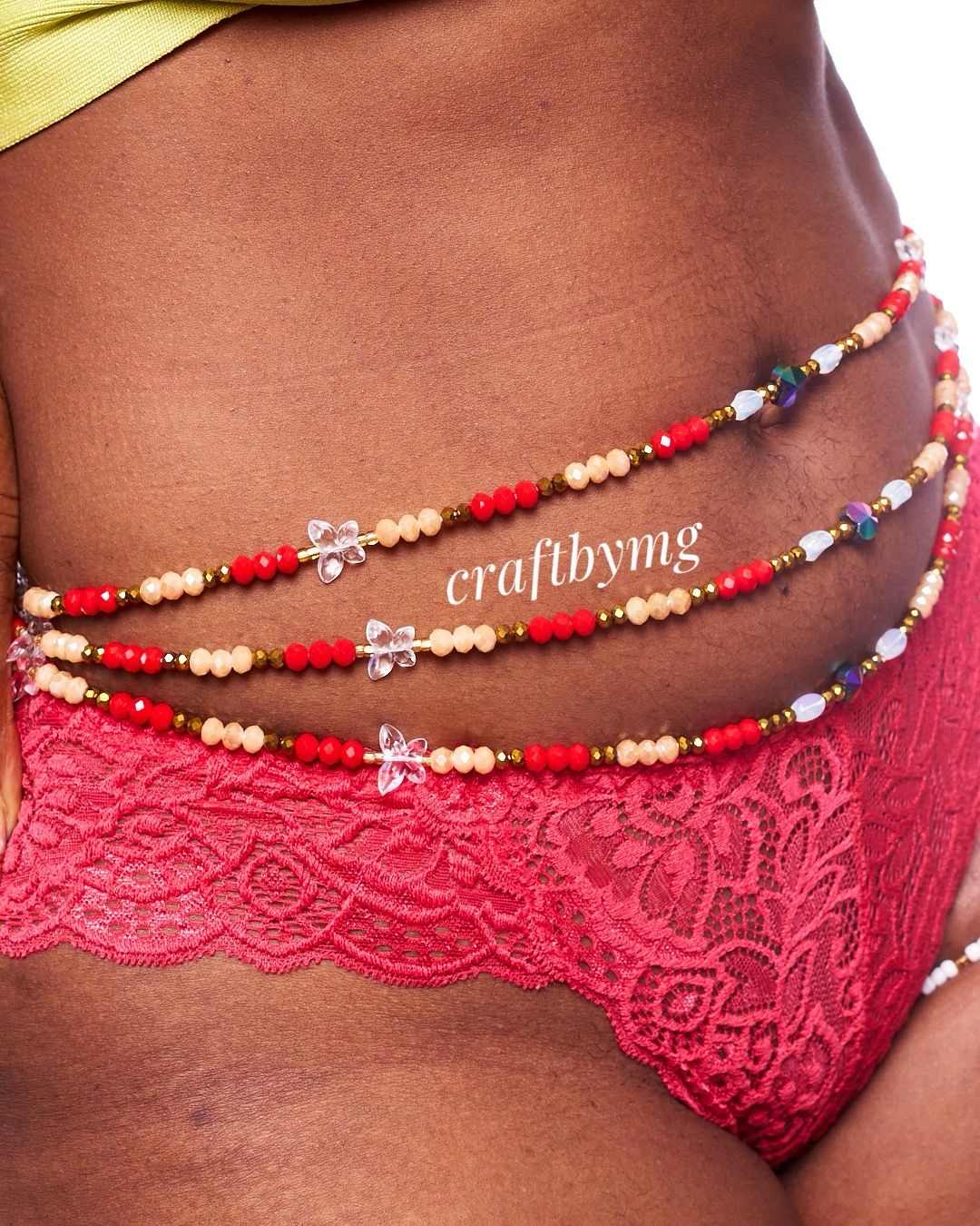 TIFFANY Waistbeads -Red-