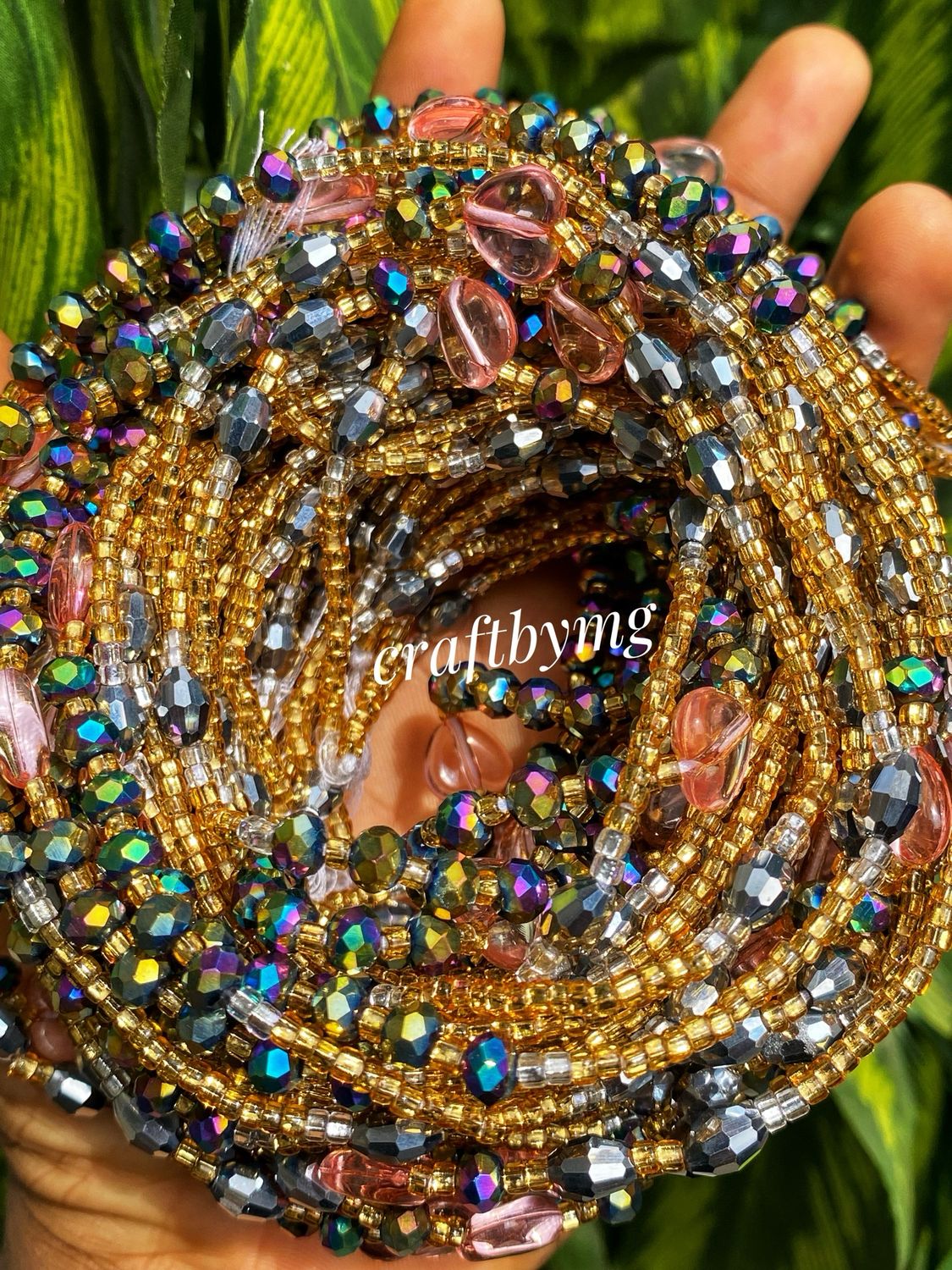 CASSIE Waistbeads - Iridescent- Luxe