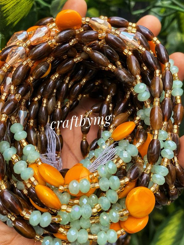 CAMILA Waistbeads - Dark Choco- Luxe