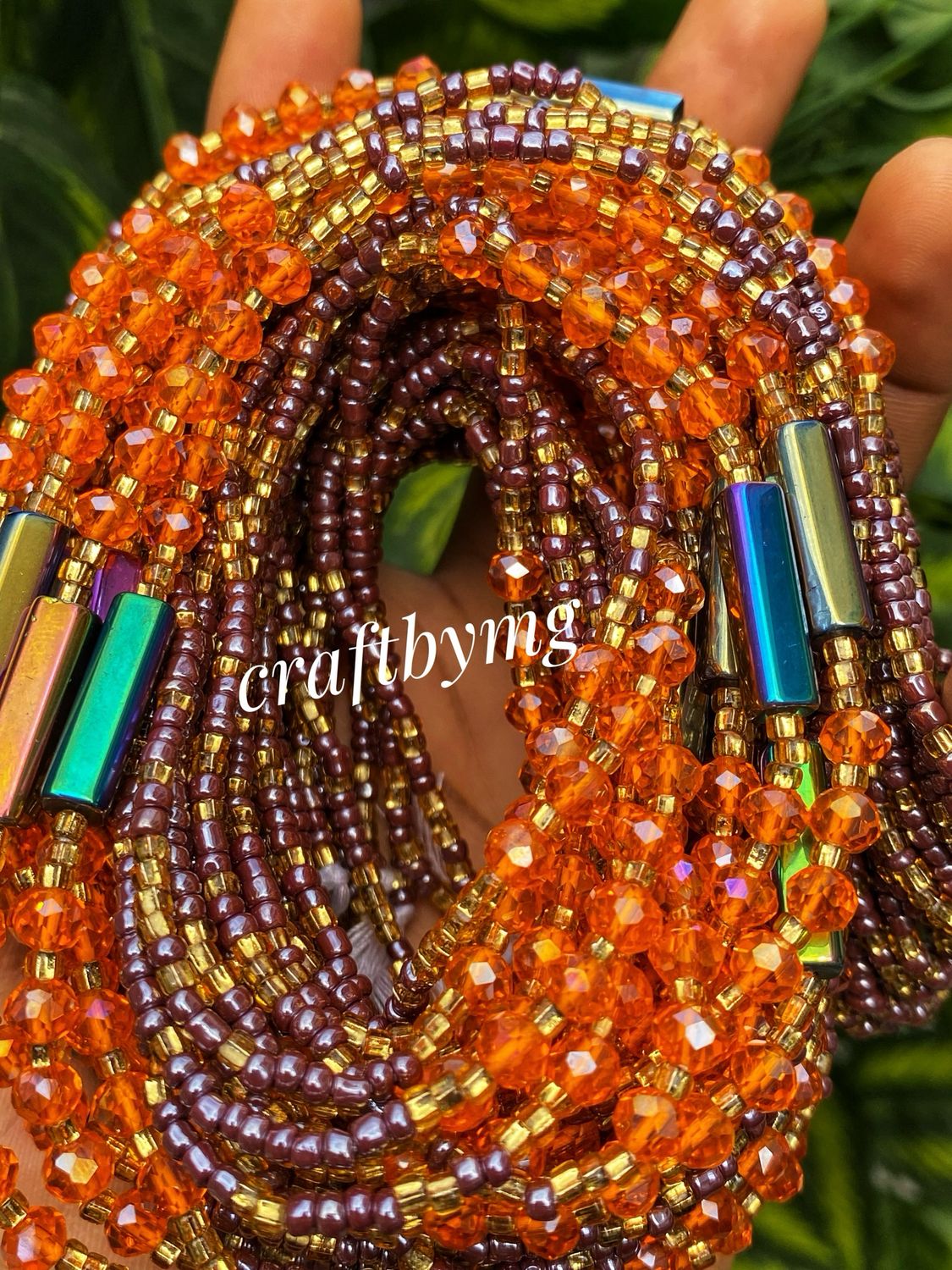 ELSIE Waistbeads - Orange-