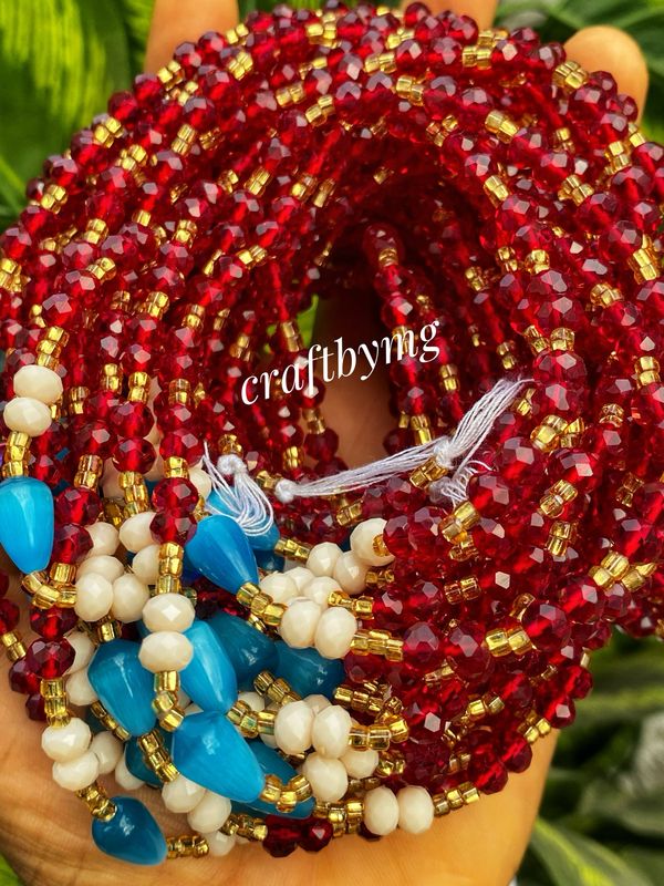 SHAYLA Waistbeads -Red-