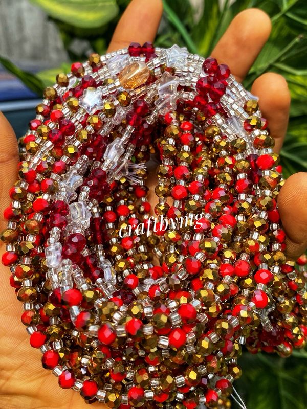 RENATA Waistbeads -Red- Luxe