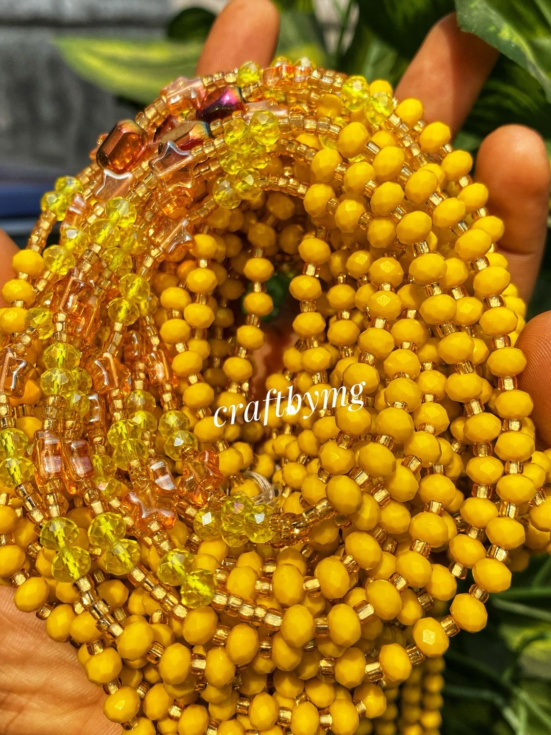 RENATA Waistbeads -Yellow-