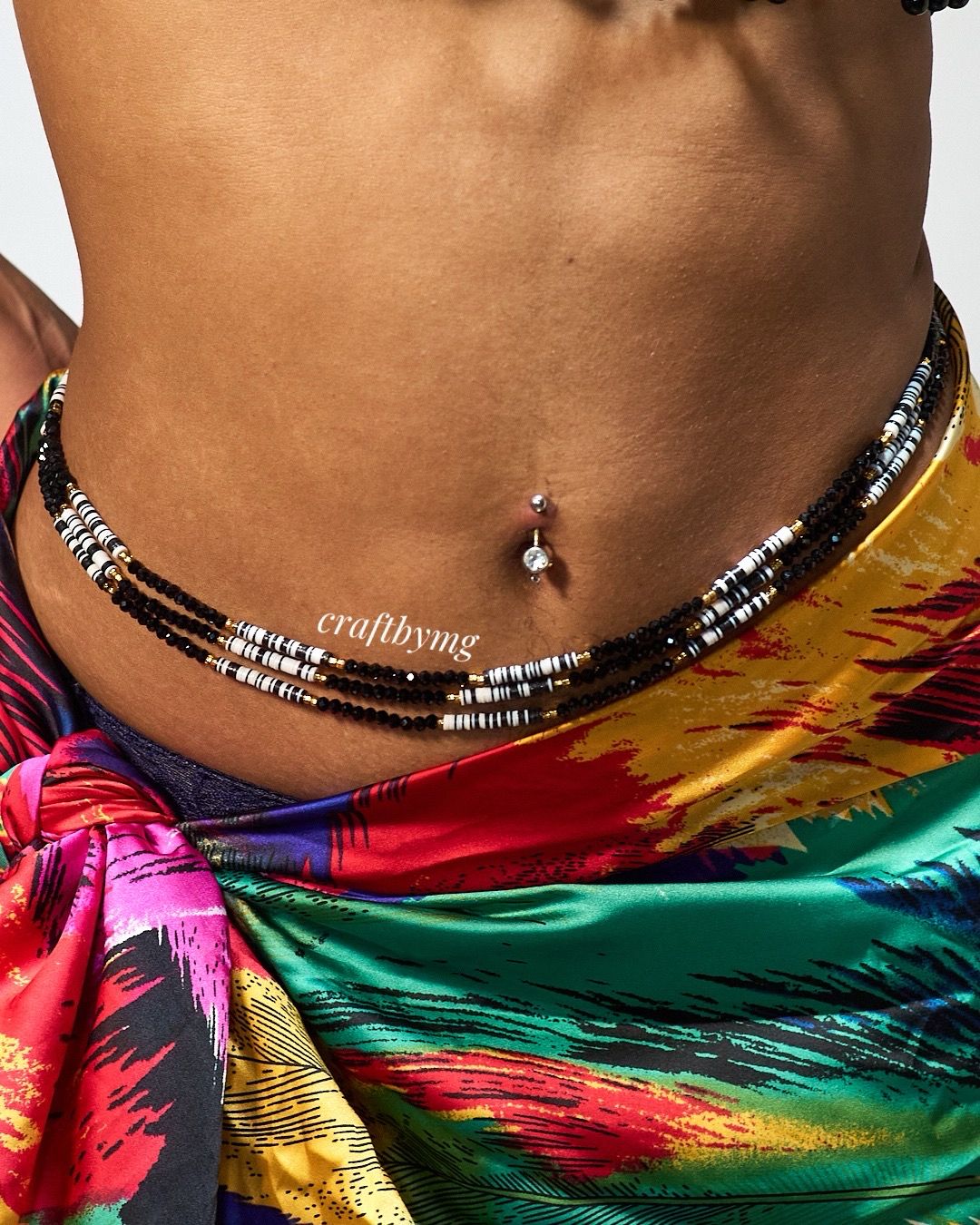 AKOMA Waistbeads - Black-