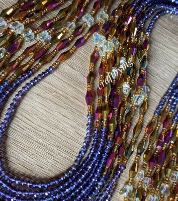 ADAOBI Waistbeads - Purple - Luxe