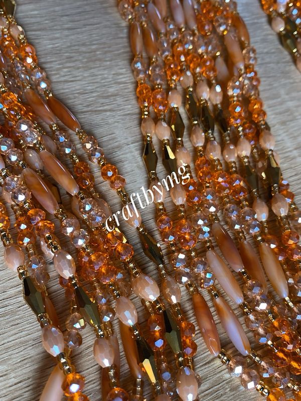 TYLA Waistbeads -Orange- Exquisite