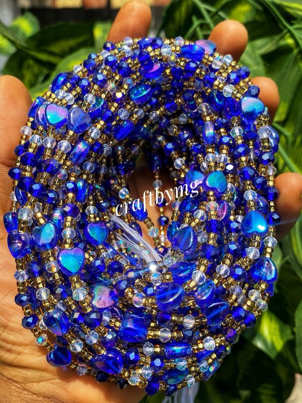 NADINE Waistbeads - Royal Blue-