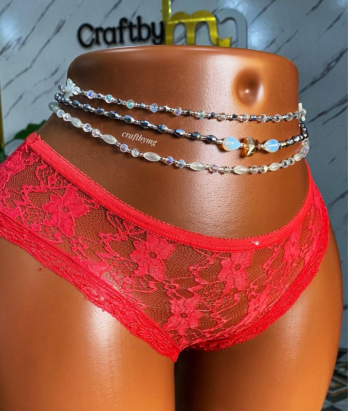 SHIMMER Waistbeads Set (3 Strands As Seen In Pic)