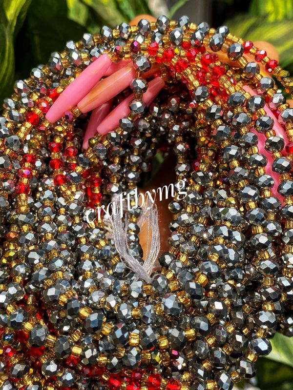 NAOMI Waistbeads -Silver- Luxe