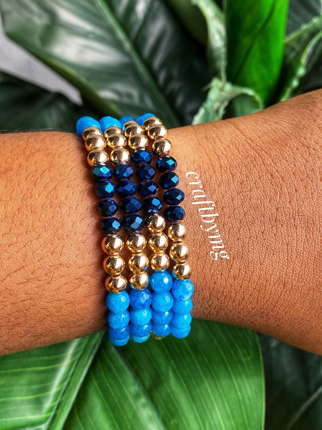 Bracelets (Blue) 4 Pieces As Seen In Pic