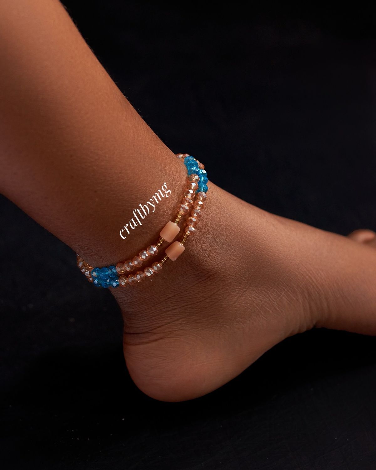 ANNA Anklet -Blue-