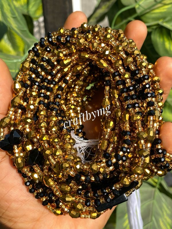 KENDRA Waistbeads -Black- (Luxe)