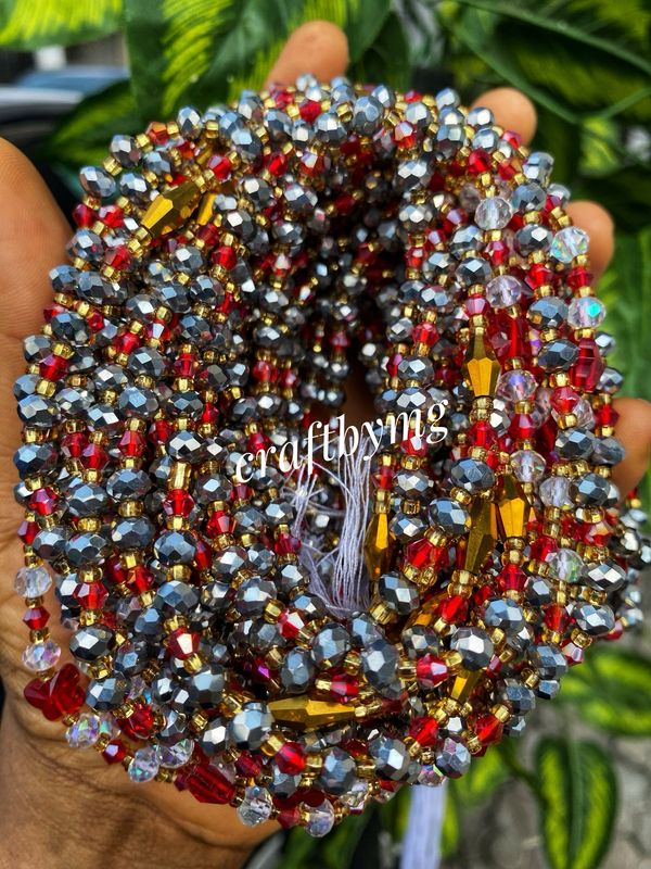 ROCHELLE Waistbeads -Red- Luxe