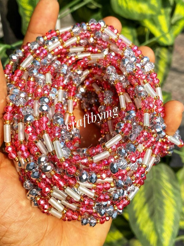 GLADYS Waistbeads -Red-  (Glow In The Dark)