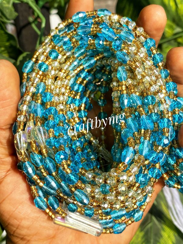 KENDRA Waistbeads -Blue- Luxe