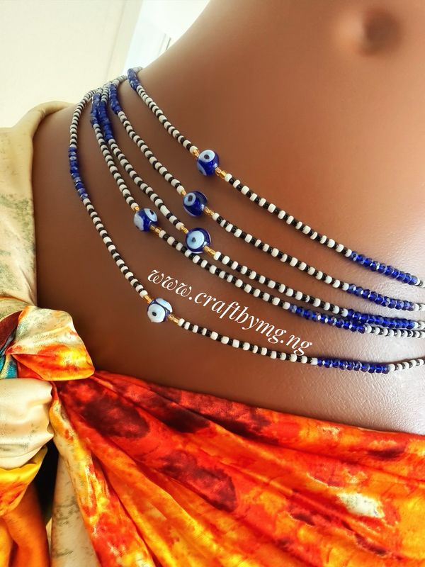 MILLY Waistbeads -Blue-