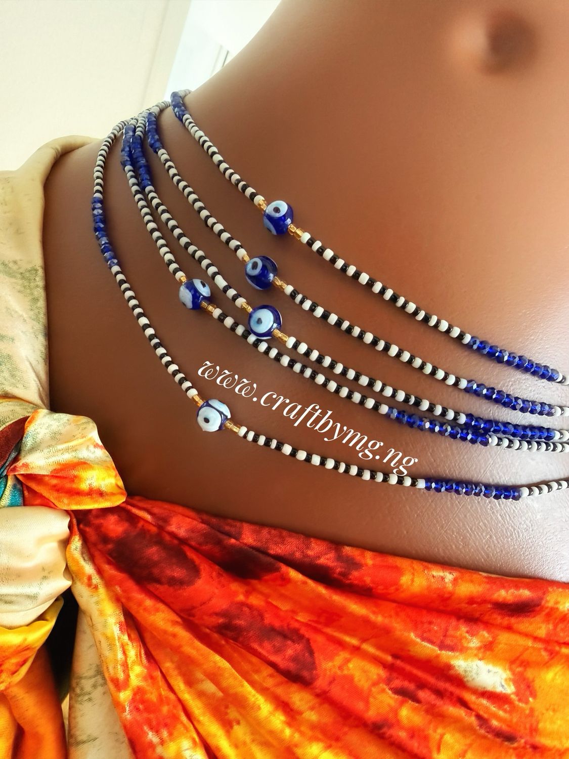 MILLY Waistbeads -Blue-