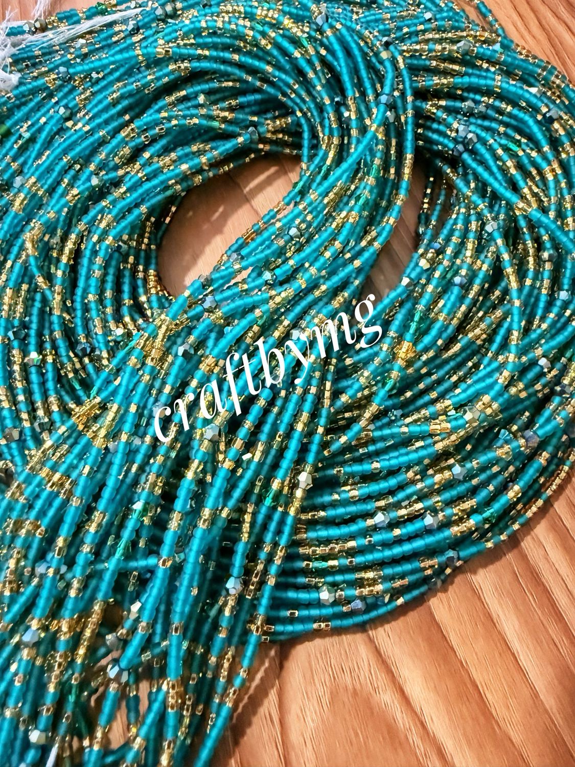 VALERIE Waistbeads - Teal-