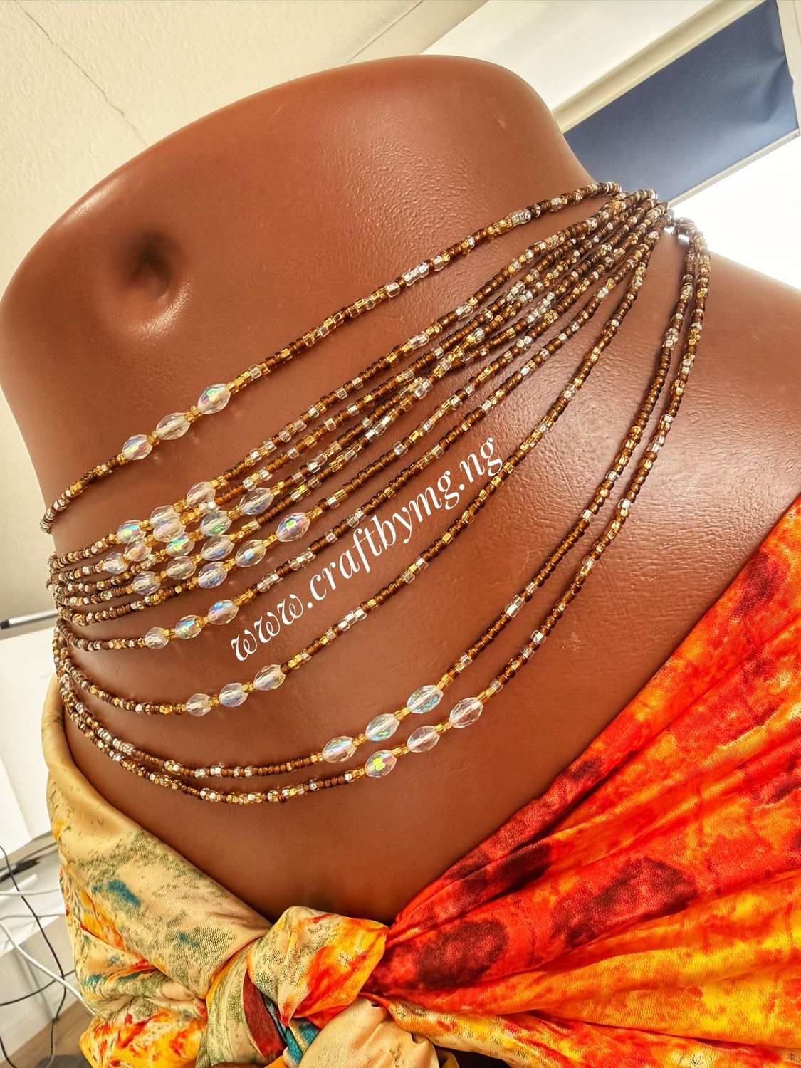 KELSEY Waistbeads -Brown-