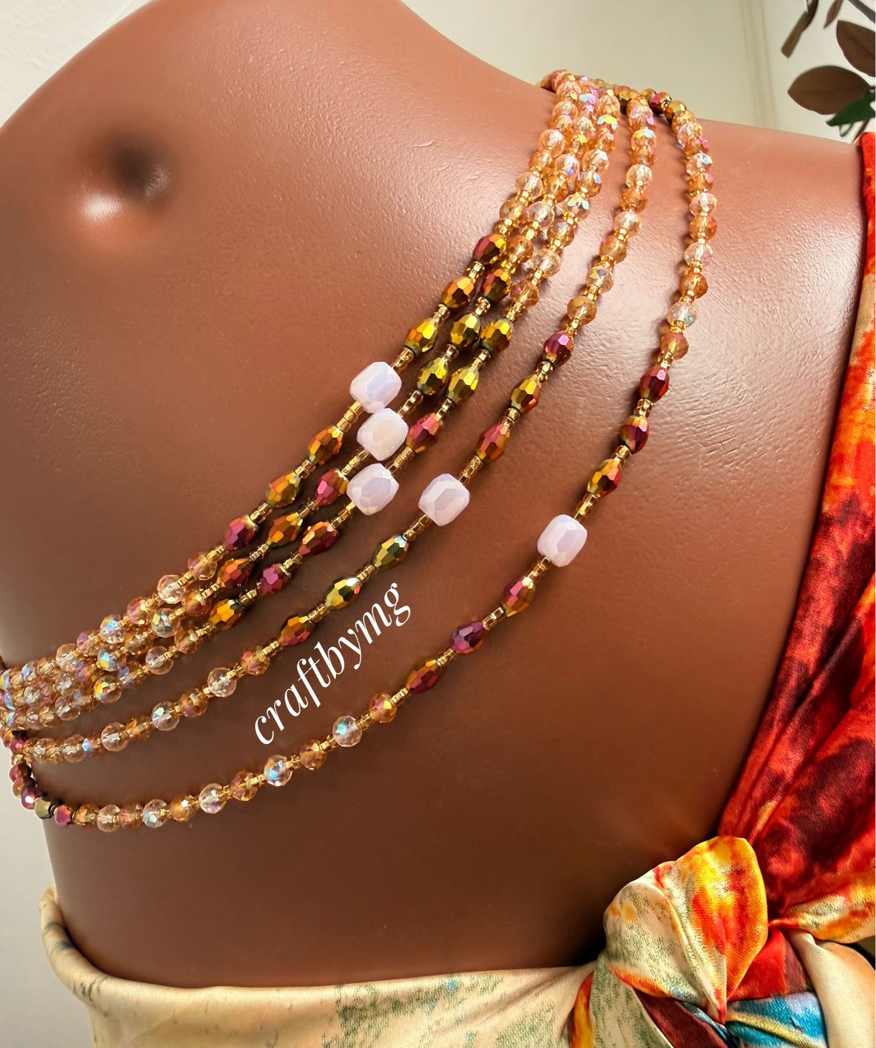 STACEY Waistbeads - Pink - Luxe