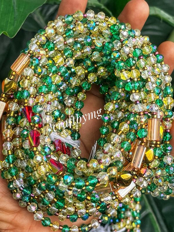 CALISTA Waistbeads -Green- Luxe