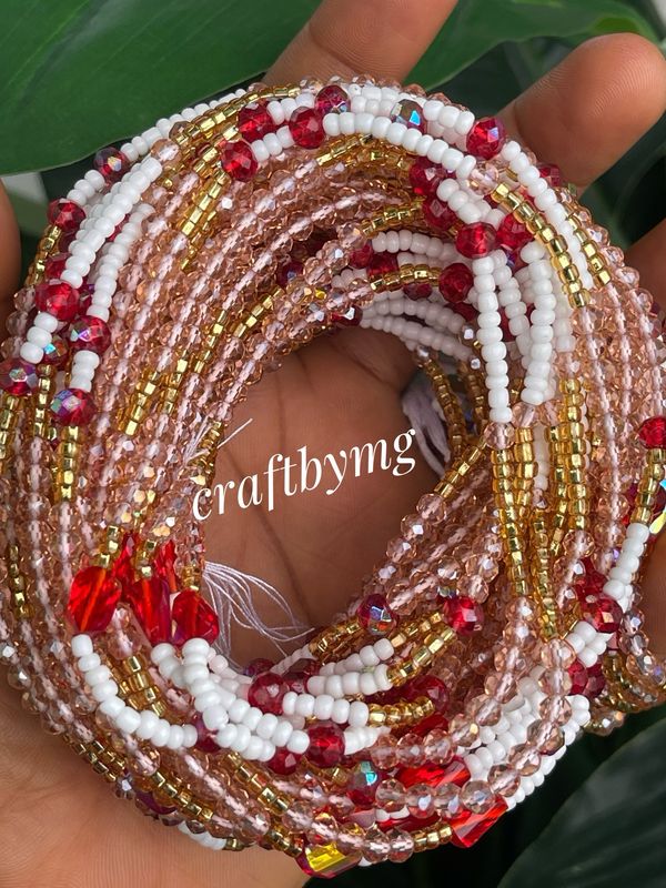 YASMINE Waistbeads - Pink-