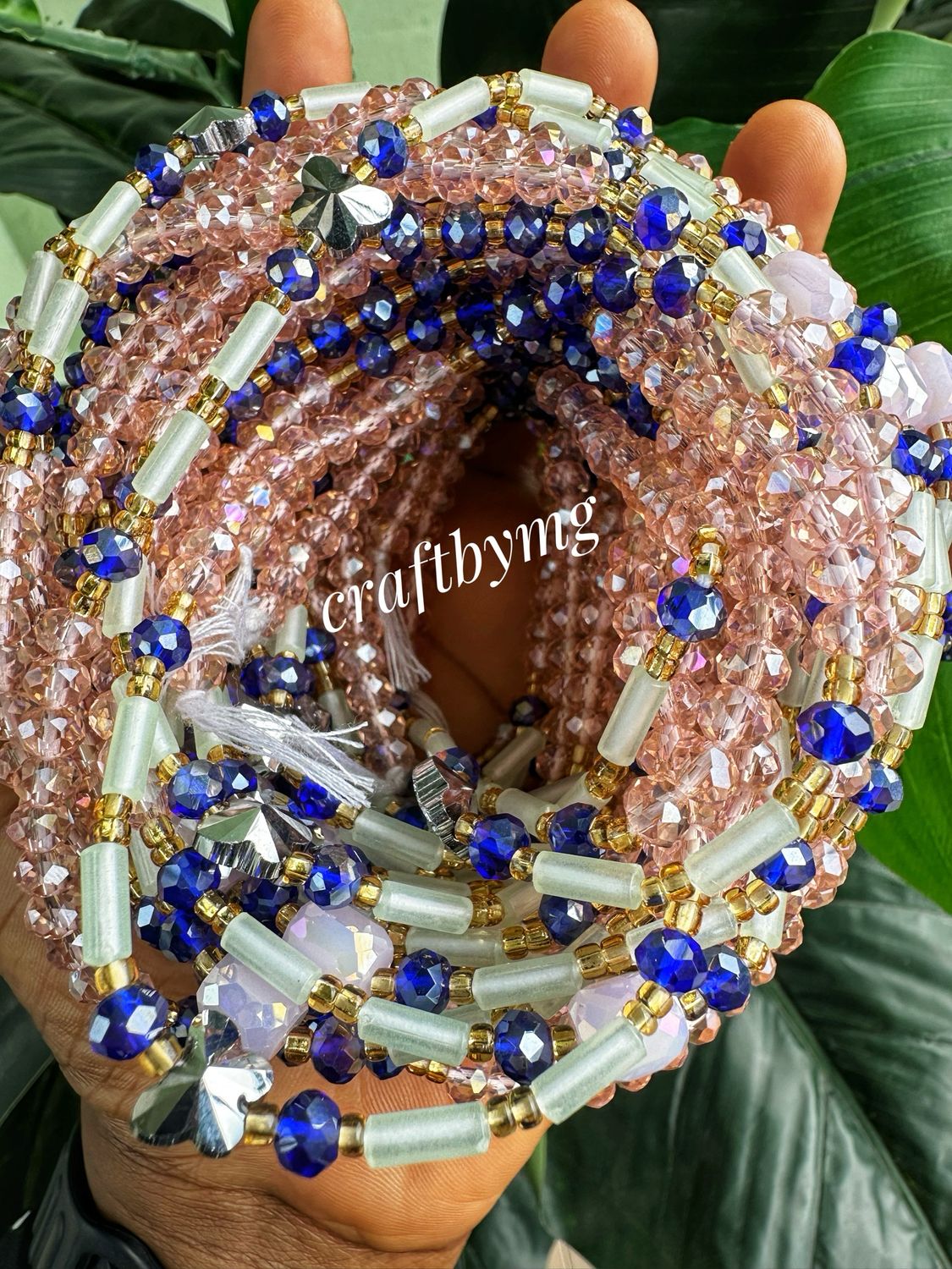 THERESA Waistbeads - Pink - Glow In The Dark