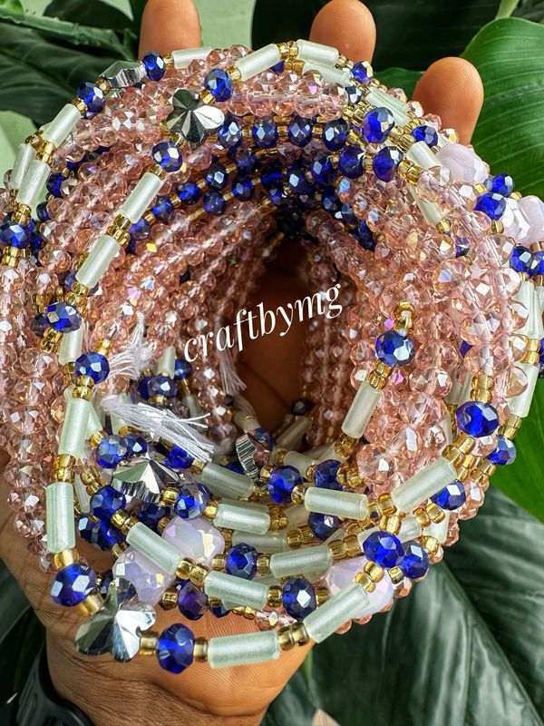 THERESA Waistbeads - Pink - Glow In The Dark