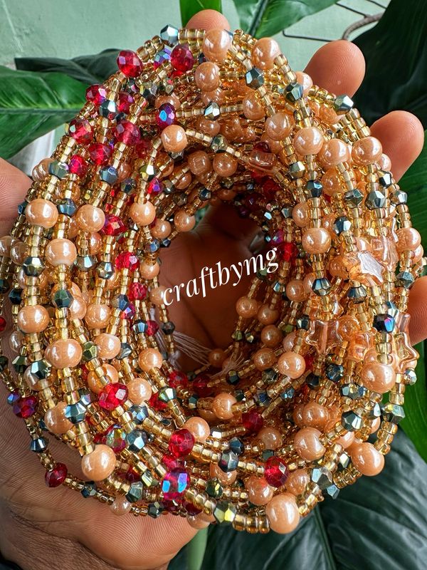LYNETTE Waistbeads - Red-