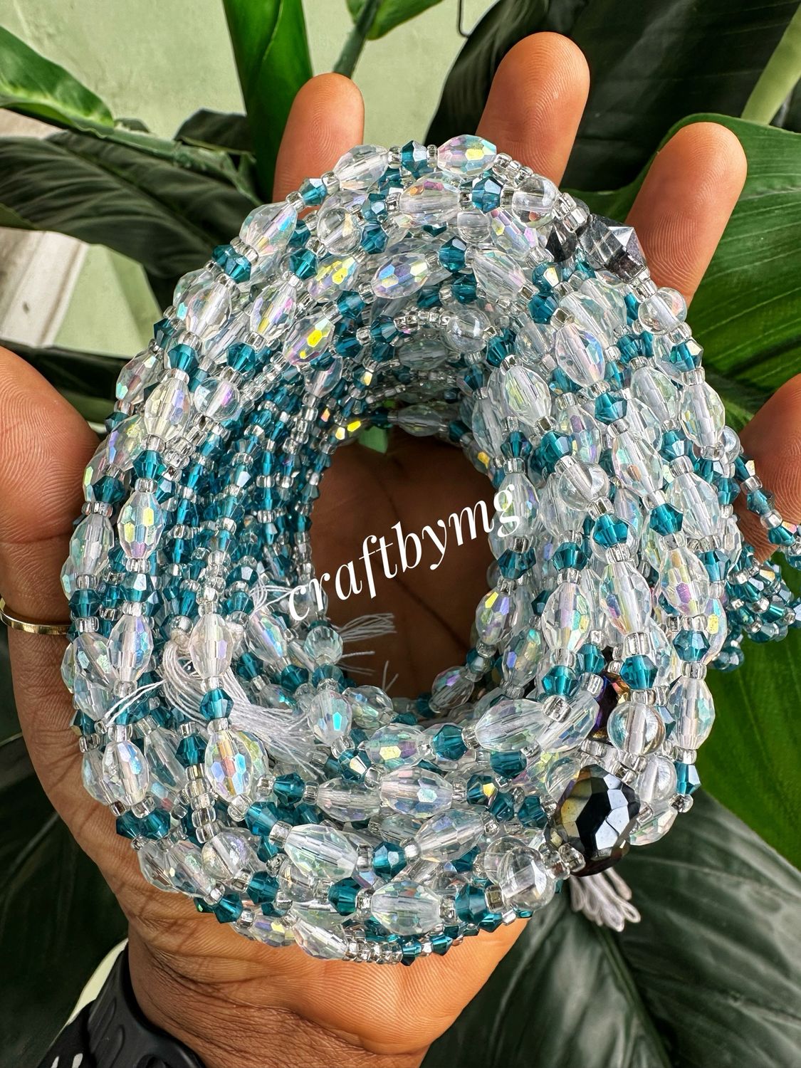 LOUISA Waistbeads - Teal - Exquisite