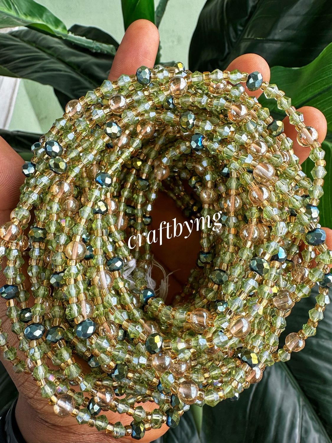 LYNETTE  Waistbeads -Green -
