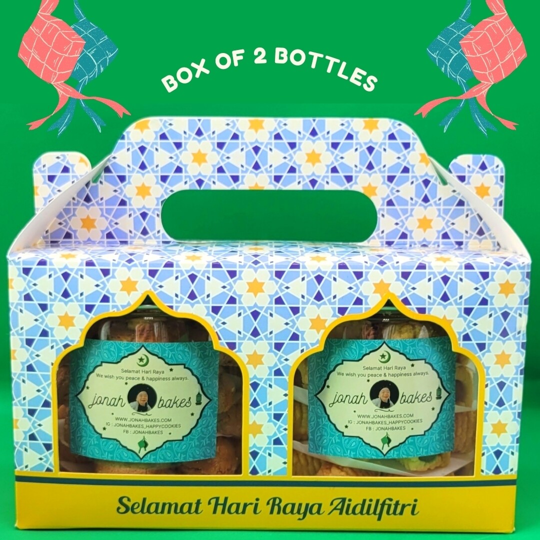 Raya Cookies By Jonah - Box Of 2 Bottles