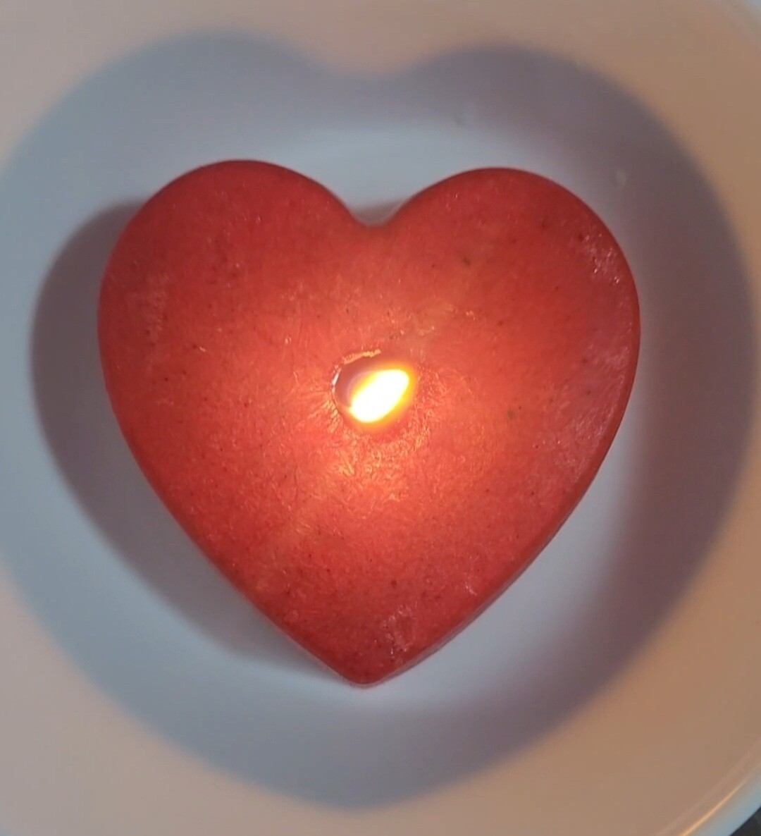 Mothers Day Heart Shaped Scented Candles