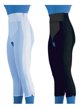 Compression Girdle Below Knee - Hook and Eye with Zipper