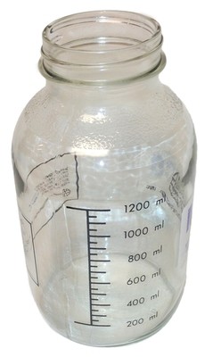1,200cc Glass Fat Collection Jar