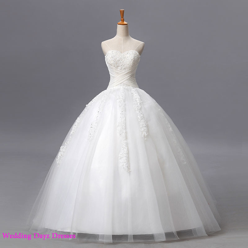 Ball Gown Sweetheart Strapless Wedding Dress