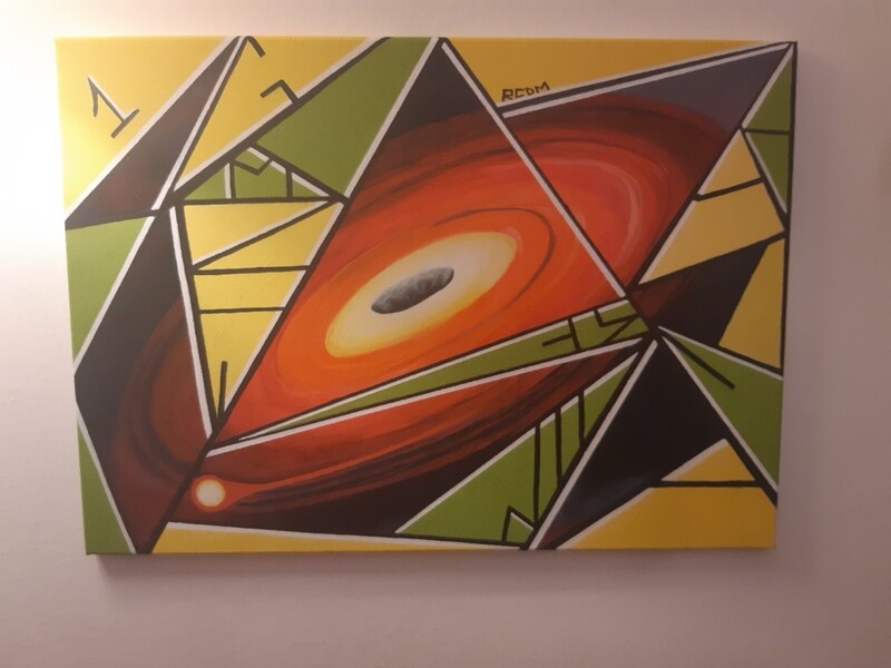 QUADRO MODERNO ASTRATTO GEOMETRICO - PULSAR