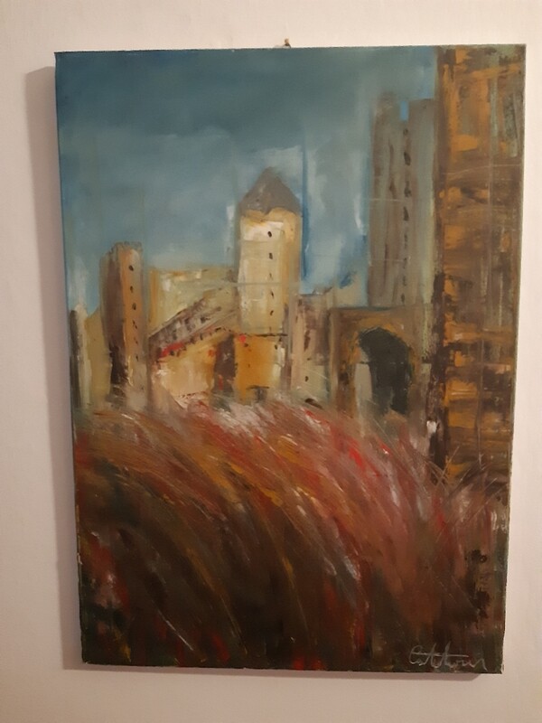 QUADRO ESTEMPORANEO CASTELLO MEDIEVALE 