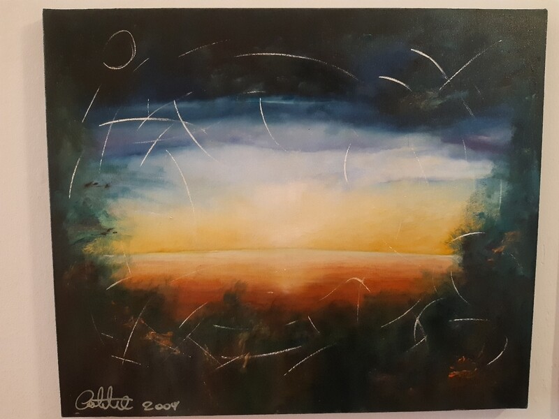 QUADRO PAESAGGIO DI UN SOGNO - OLIO SU TELA