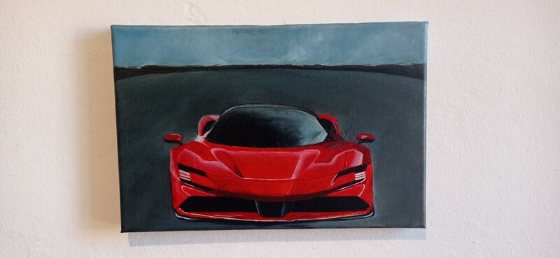 QUADRO FERRARI ROSSA - PICCOLO FORMATO