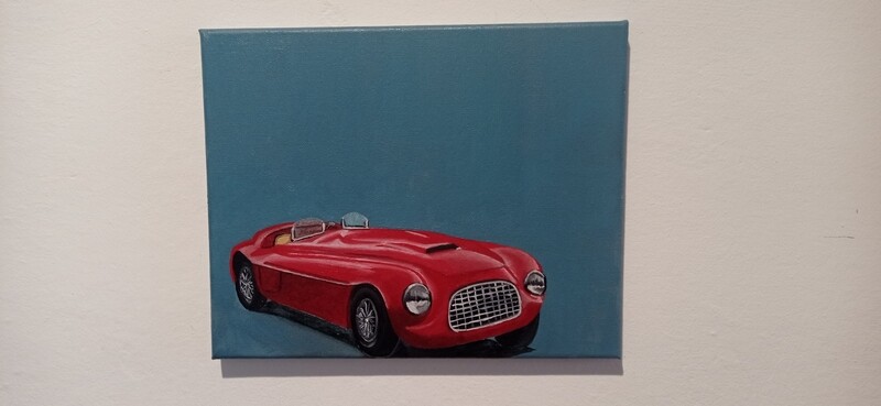 FERRARI D&#39;EPOCA - QUADRO DIPINTO A MANO