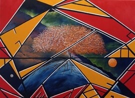 Stampa quadro Albero della vita su terra